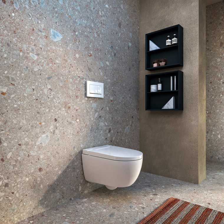 Bagno con Geberit AquaClean Alba