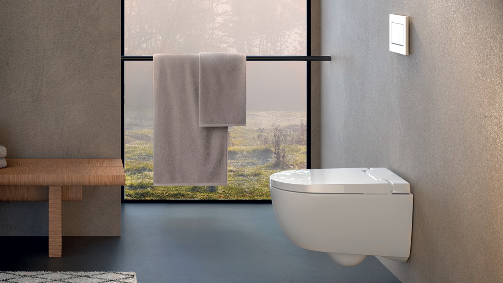 Bagno con Geberit AquaClean Alba