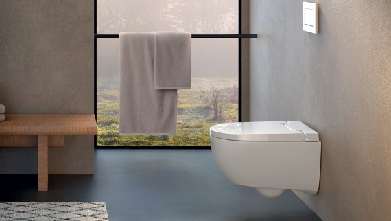Bagno con Geberit AquaClean Alba Bagno con Geberit AquaClean Alba