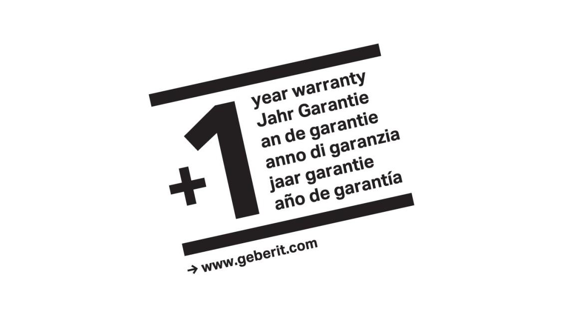 Logo garanzia Geberit AquaClean Logo garanzia Geberit AquaClean