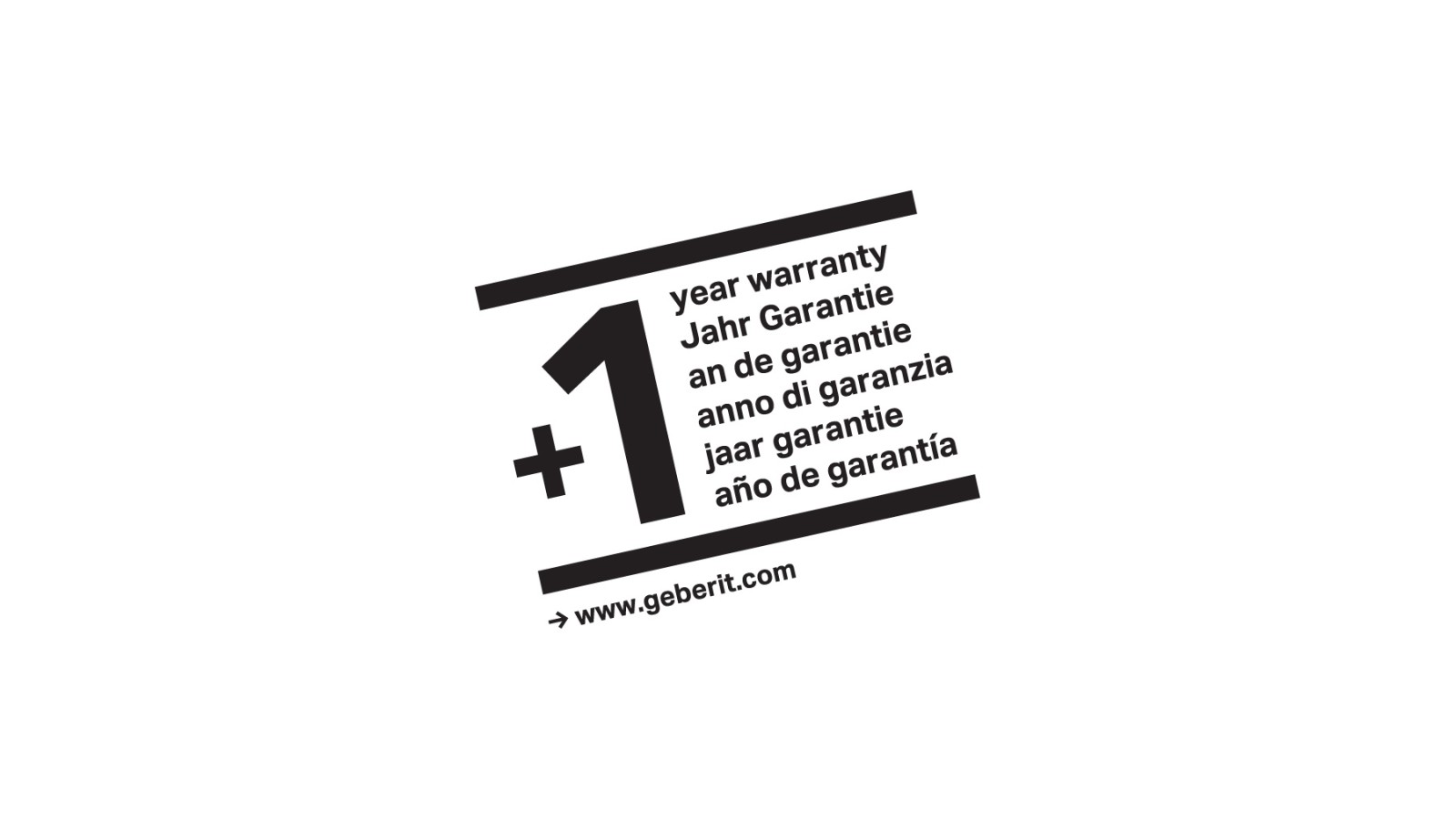 Logo garanzia Geberit AquaClean Logo garanzia Geberit AquaClean