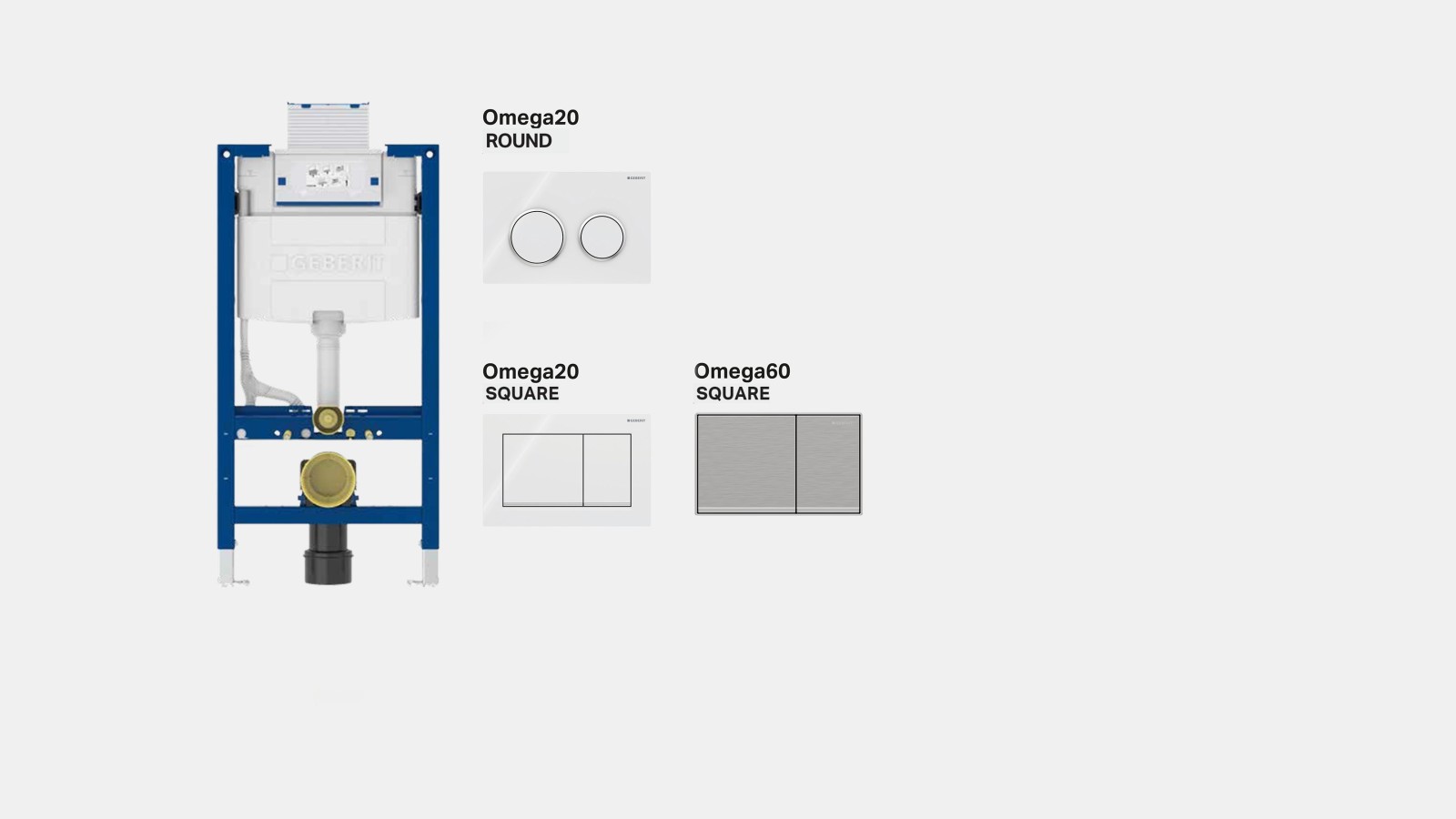 Geberit Doofix Omega e placche di comando Geberit Doofix Omega e placche di comando
