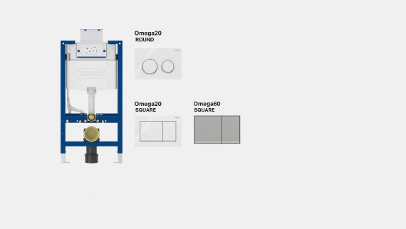 Geberit Doofix Omega e placche di comando Geberit Doofix Omega e placche di comando