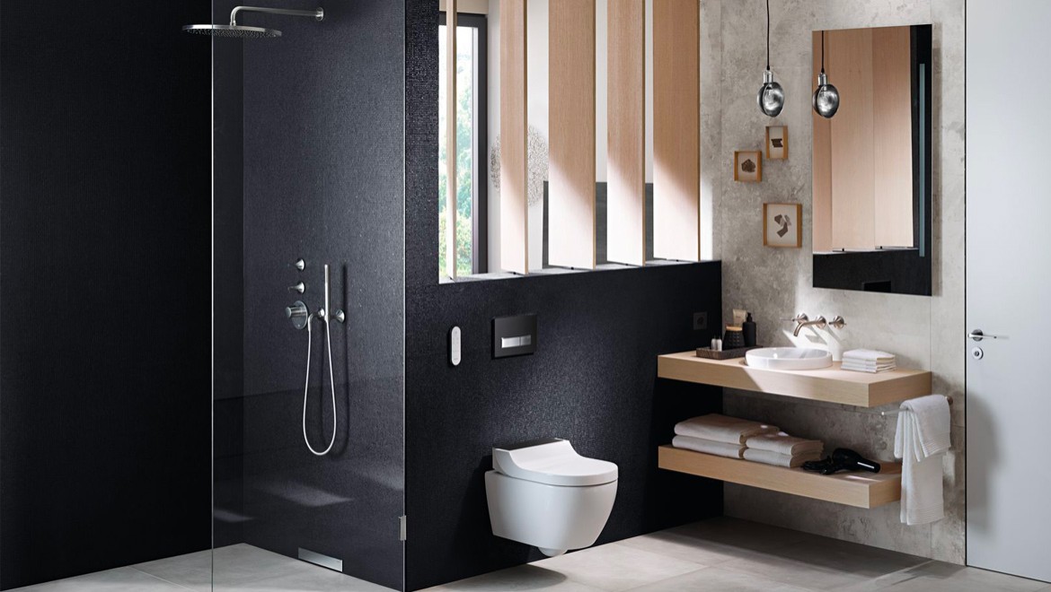 Bagno con Geberit AquaClean Tuma