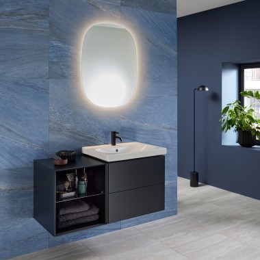 Lavabo Geberit Acanto con mobile sottolavabo Geberit ONE