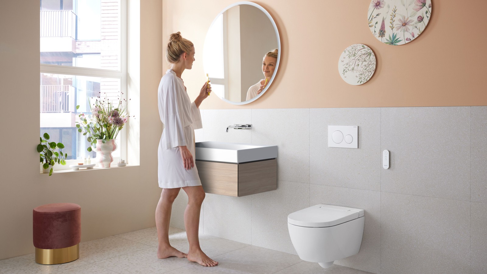 Bagno con Geberit AquaClean Alba Bagno con Geberit AquaClean Alba