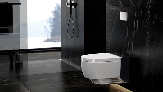 Geberit AquaClean Mera con collegamento alla rete elettrica Geberit AquaClean Mera con collegamento alla rete elettrica