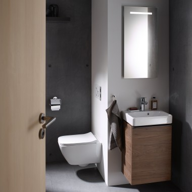 Bagno piccolo con prodotti Geberit Smyle Bagno piccolo con prodotti Geberit Smyle