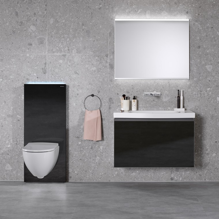 Monolith Plus con WC e lavabo Acanto