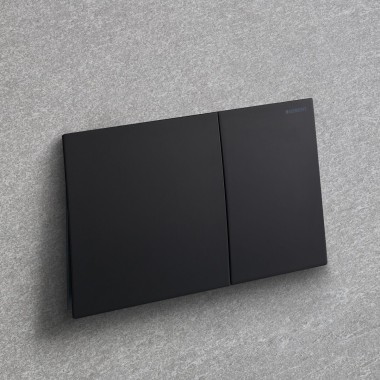 Geberit Sigma70 in nero opaco con rivestimento facile da pulire