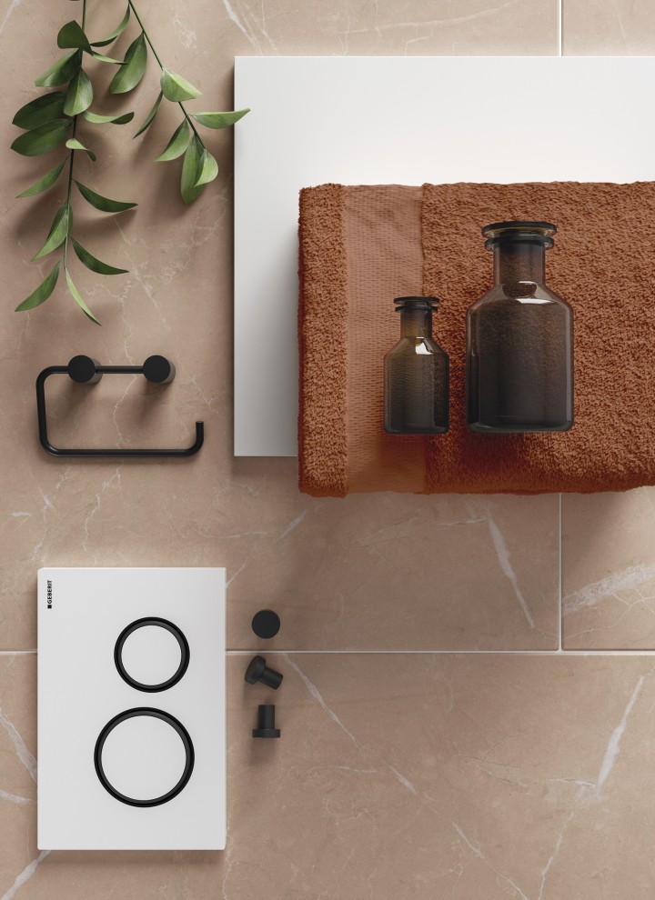 Tendenza bagno 2025: la palette nei toni del marrone