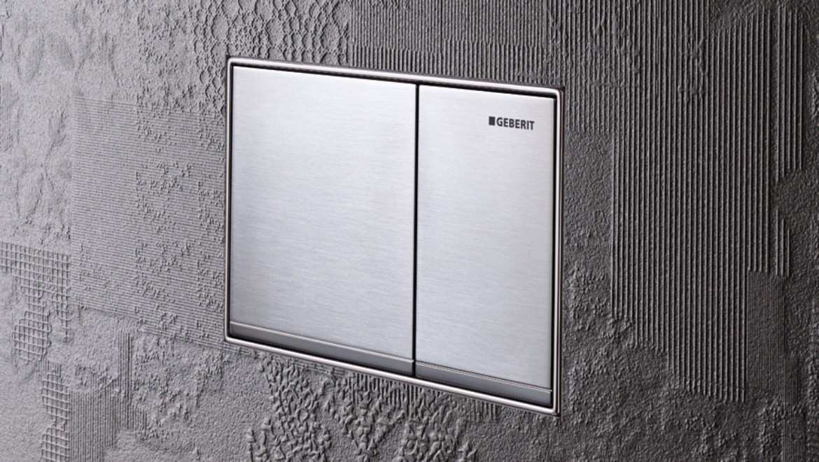 Placca di comando per wc sospeso GEBERIT Sigma 30 nero | Leroy Merlin