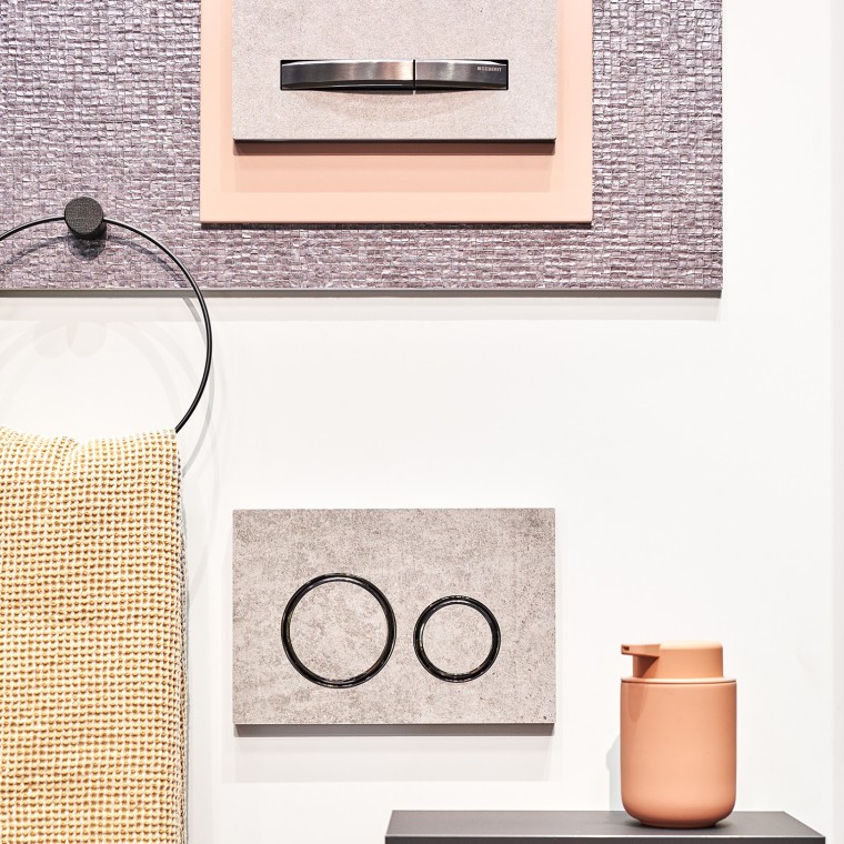 La scelta di materiali differenti crea un bagno più intimo La scelta di materiali differenti crea un bagno più intimo