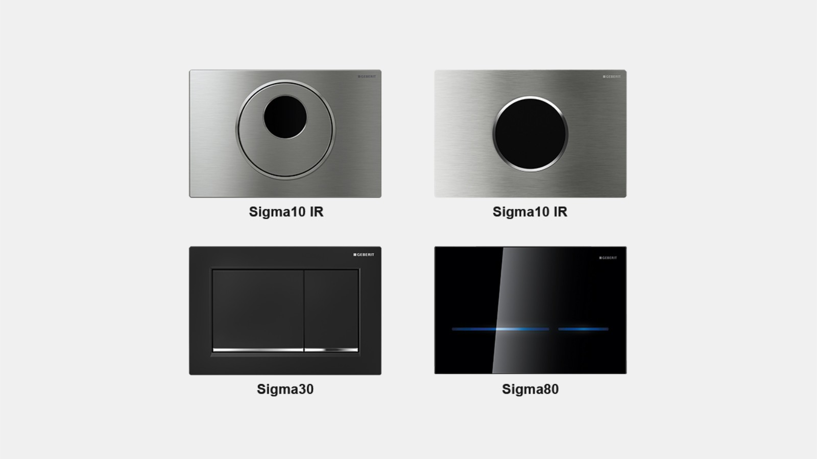 Placche di comando Geberit IR e meccaniche