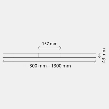 Dimensioni della canaletta Geberit CleanLine