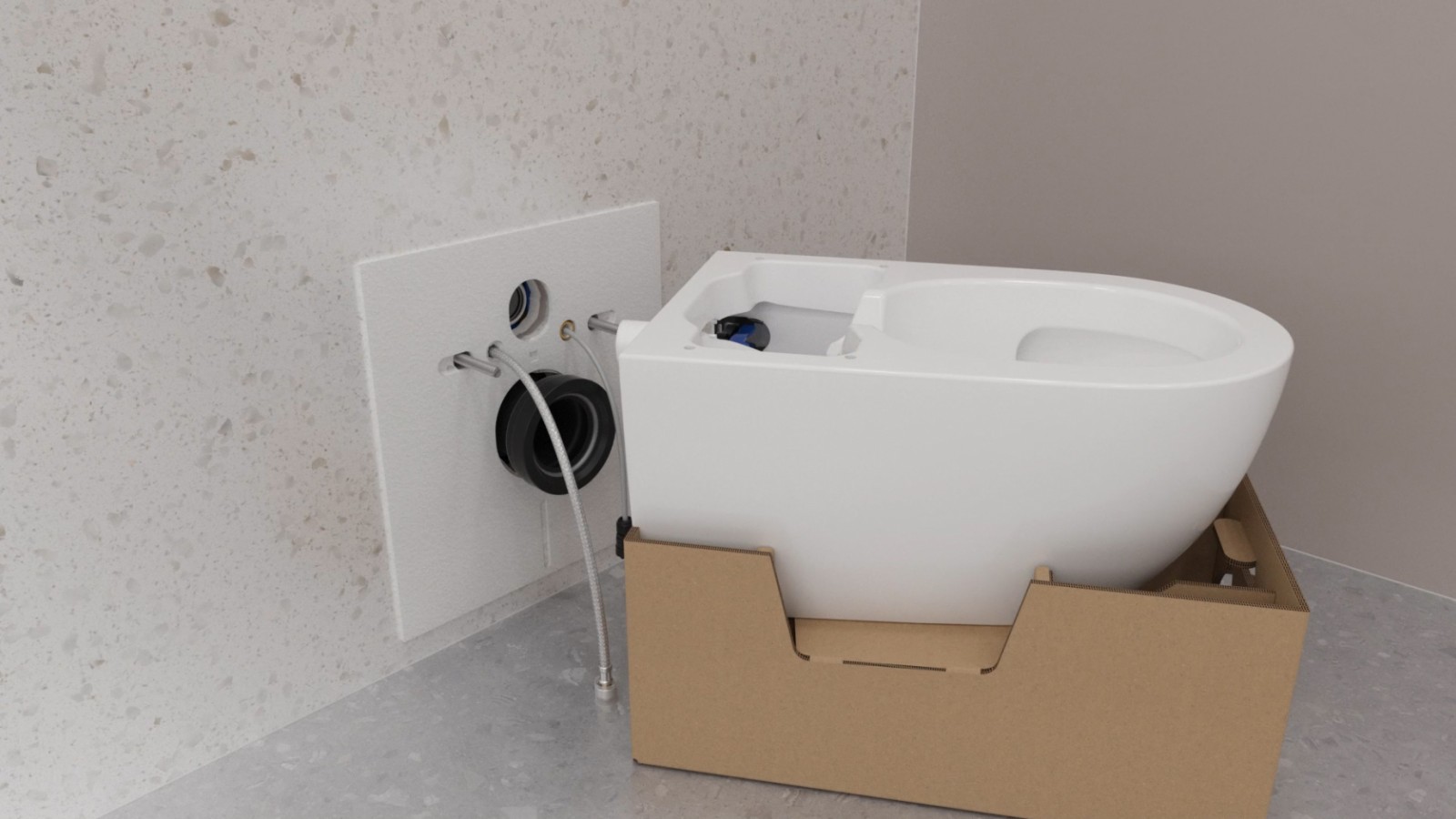 Imballo che funge da supporto per l’installazione Imballo che funge da supporto per l’installazione