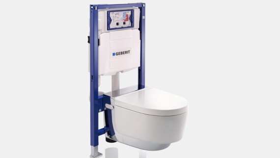 Elemento per WC sospeso Geberit Duofix con Geberit AquaClean Mera