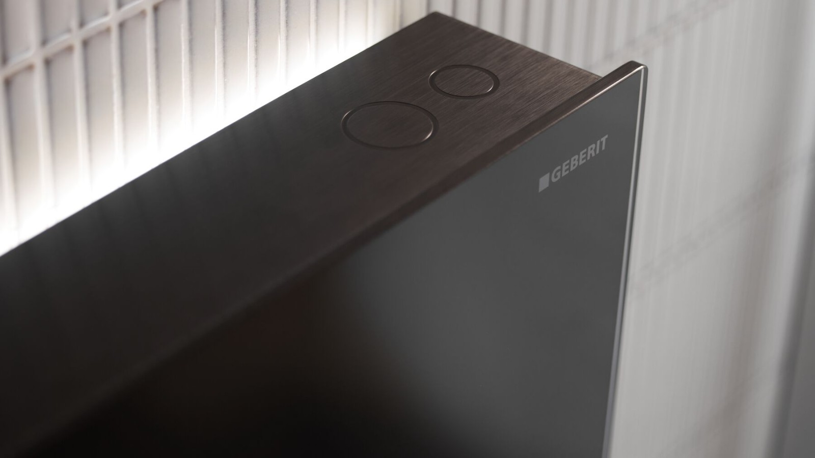 Geberit Monolith Plus con tasti soft-touch per l'azionamento del risciacquo (© Geberit) Geberit Monolith Plus con tasti soft-touch per l'azionamento del risciacquo (© Geberit)