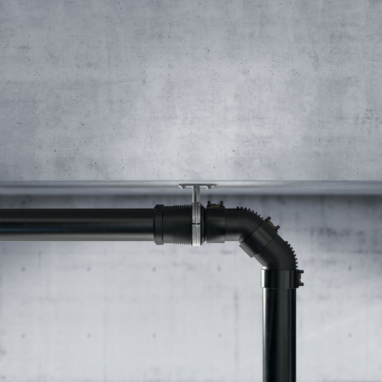 Collettore Silent-db20 staffato a soffitto Collettore Silent-db20 staffato a soffitto