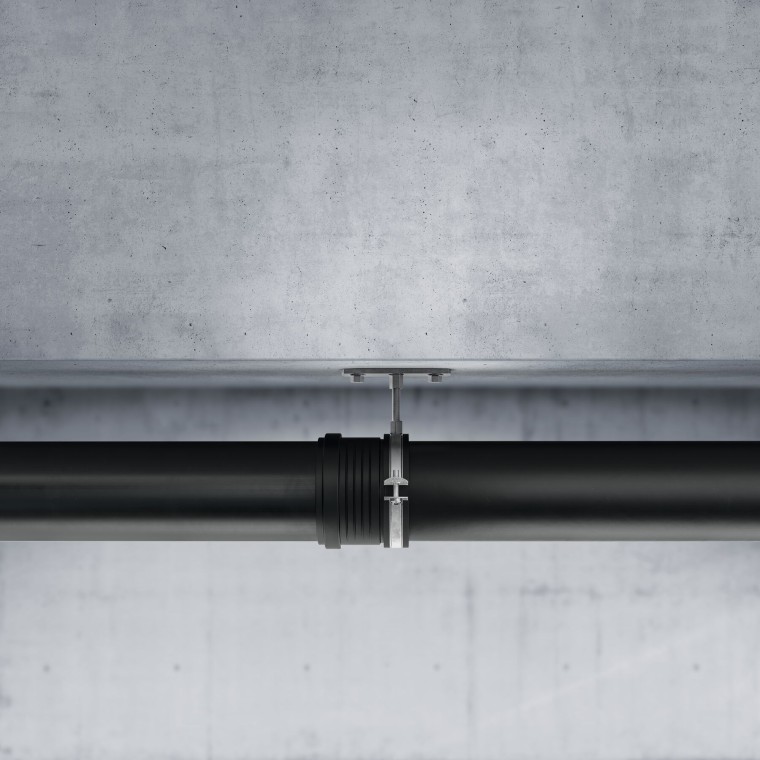 Tubo Geberit Silent-PP installato Tubo Geberit Silent-PP installato