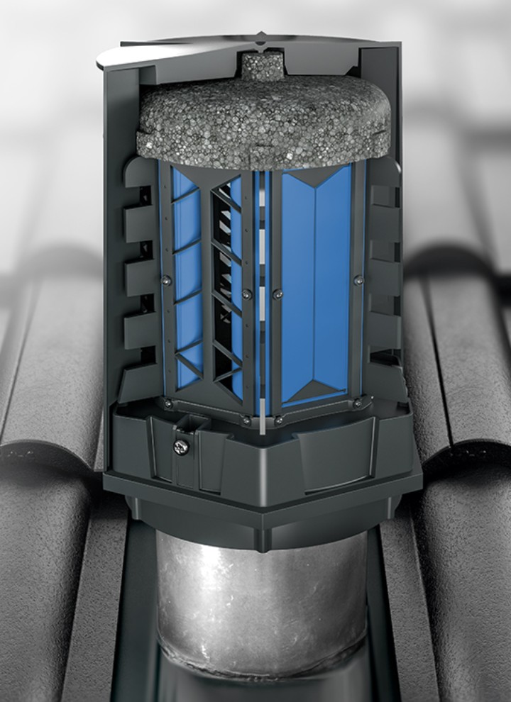 I diaframmi magnetici brevettati della valvola di ritegno dell'energia ERV Geberit si aprono in entrambe le direzioni I diaframmi magnetici brevettati della valvola di ritegno dell'energia ERV Geberit si aprono in entrambe le direzioni