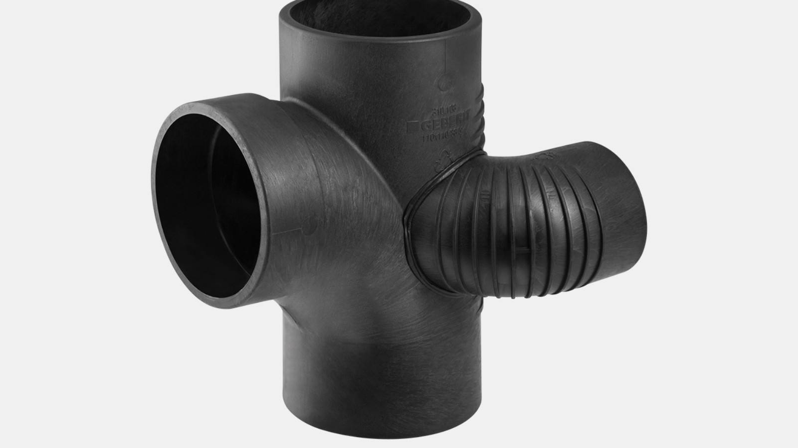 Braga curvata per vani tecnici 88,5° sinistra, Geberit Silent-db20 Braga curvata per vani tecnici 88,5° sinistra, Geberit Silent-db20
