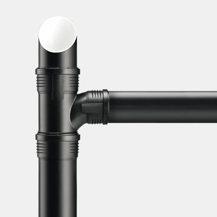 Vantaggi del sistema di scarico Geberit Silent-PP Vantaggi del sistema di scarico Geberit Silent-PP