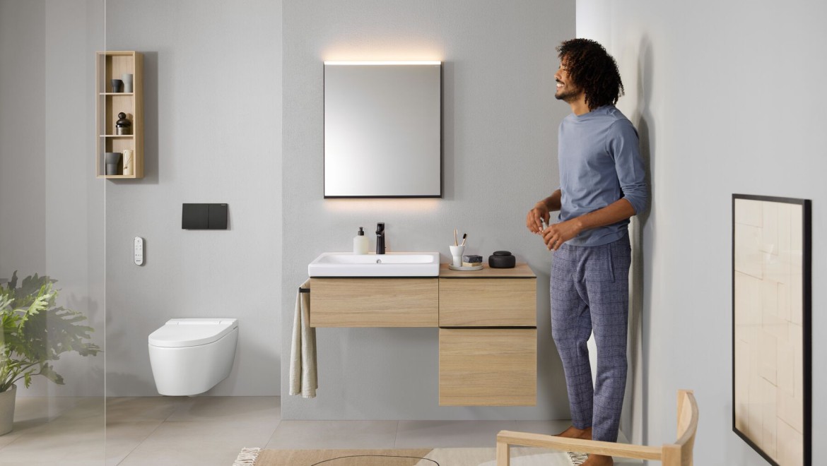 Bagno Geberit con Geberit AquaClean