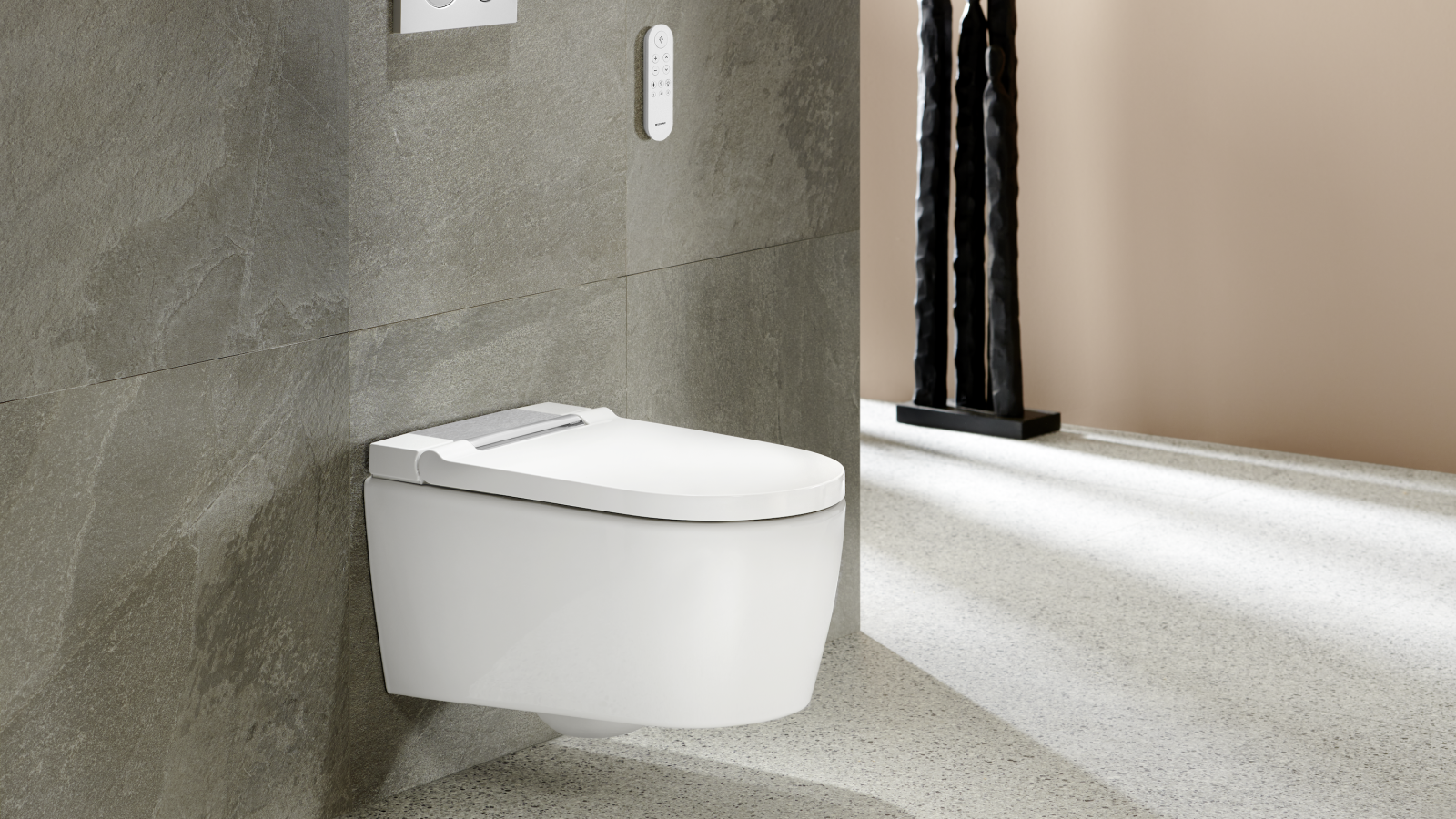 Geberit AquaClean Sela in bianco con telecomando Sigma20 Geberit AquaClean Sela in bianco con telecomando Sigma20