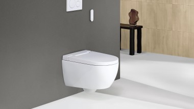 Geberit AquaClean Alba con telecomando e placca di comando Sigma 20