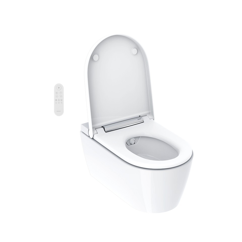 Geberit AquaClean Sela con coperchio aperto Geberit AquaClean Sela con coperchio aperto