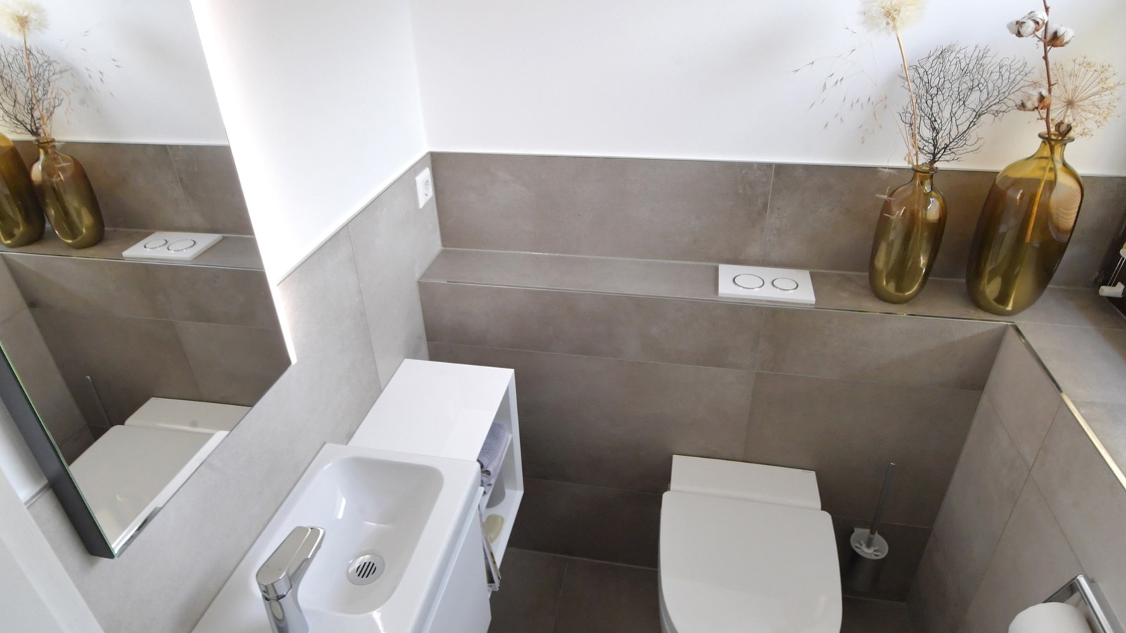 Il bagno di servizio dopo la ristrutturazione