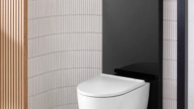 Monolith Plus nero con WC Geberit ONE