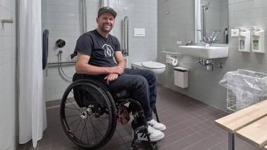 Intervista a Peter Roos al Centro svizzero per paraplegici di Nottwil (© Ben Huggler)