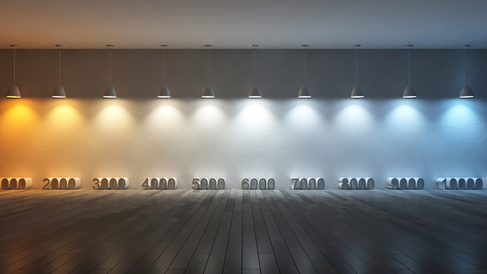 Illustrazione della temperatura del colore con diversi valori kelvin (© iStock.com/SuriyaKK) Illustrazione della temperatura del colore con diversi valori kelvin (© iStock.com/SuriyaKK)