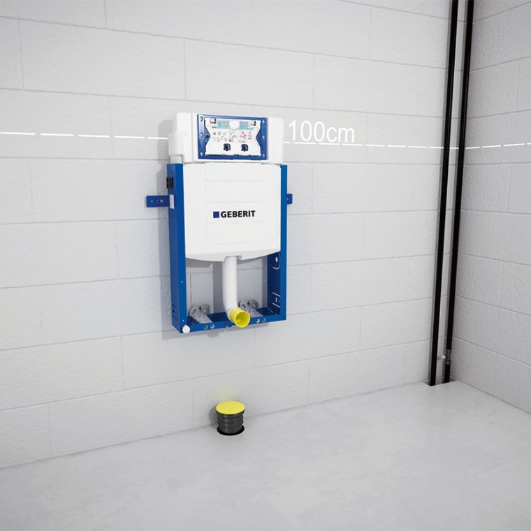 Fissare i moduli d'installazione Geberit Combifix Fissare i moduli d'installazione Geberit Combifix