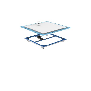 Set di montaggio Setaplano e piatto doccia Setaplano con pellicola barriera premontata Set di montaggio Setaplano e piatto doccia Setaplano con pellicola barriera premontata