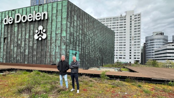 I due architetti Dave Hoffers e Carlo Bes at De Doelen I due architetti Dave Hoffers e Carlo Bes at De Doelen