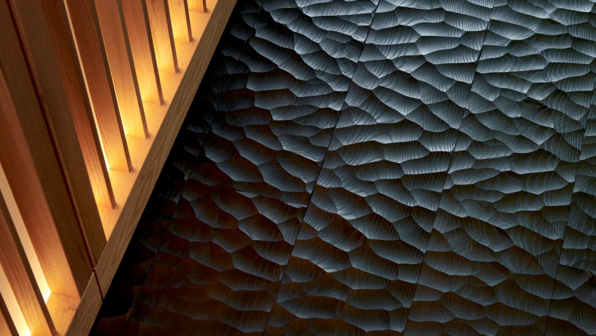 Per Yuichi Kodai, la dimensione tattile è fondamentale, anche sotto i piedi: la tecnica giapponese del Naguri. (© David Willen Studio) Per Yuichi Kodai, la dimensione tattile è fondamentale, anche sotto i piedi: la tecnica giapponese del Naguri. (© David Willen Studio)