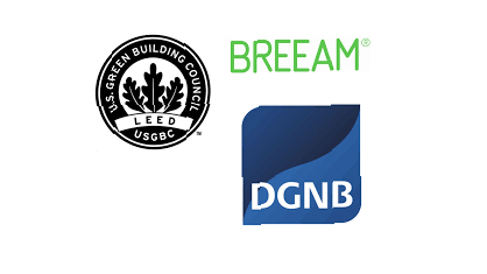 BREEAM, LEED e DGNB rappresentano i tre più importanti sistemi di certificazione per l'edilizia sostenibile a livello mondiale BREEAM, LEED e DGNB rappresentano i tre più importanti sistemi di certificazione per l'edilizia sostenibile a livello mondiale