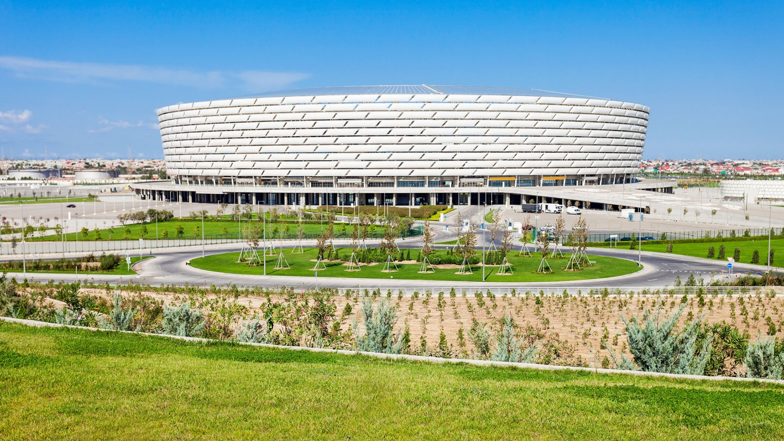 Baku Olimpiyat Stadyumu, Baku, Arzebaigian (© Andrey Khrobostov / Alamy Stock Photo) Baku Olimpiyat Stadyumu, Baku, Arzebaigian (© Andrey Khrobostov / Alamy Stock Photo)