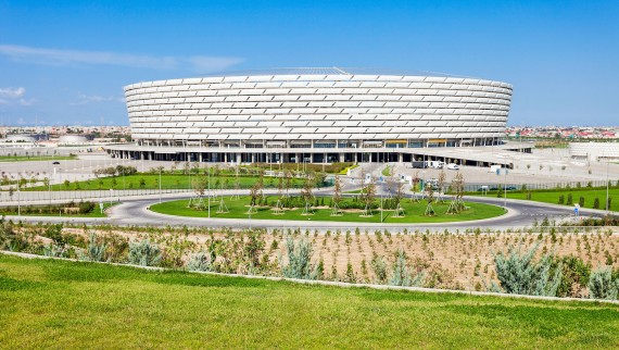 Baku Olimpiyat Stadyumu, Baku, Arzebaigian (© Andrey Khrobostov / Alamy Stock Photo)