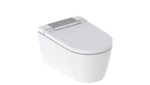Geberit AquaClean Sela con tappo per piletta dal design cromato Geberit AquaClean Sela con tappo per piletta dal design cromato