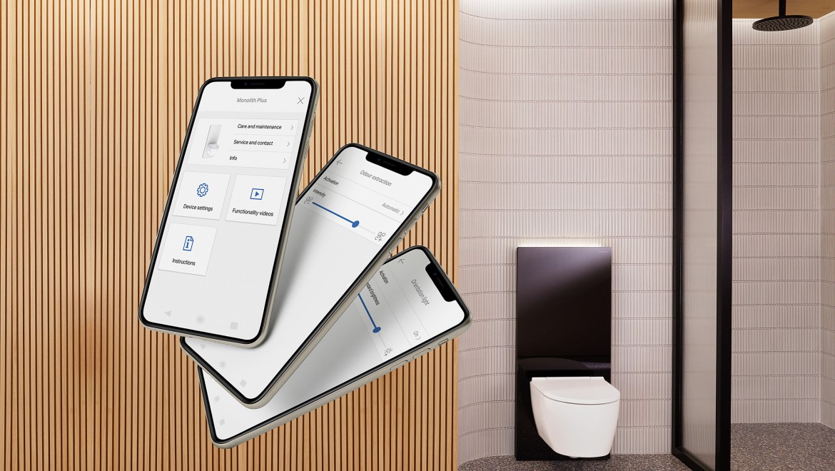 Geberit Home – per l'installazione del nuovo modulo sanitario Geberit Monolith Plus (© Geberit)