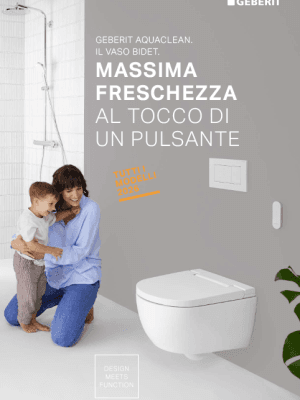 Geberit AquaClean il vaso bidet. Massima freschezza al tocco di un pulsante Geberit AquaClean il vaso bidet. Massima freschezza al tocco di un pulsante