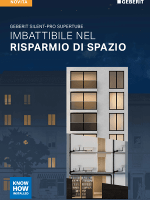 Geberit Silent-Pro SuperTube - Imbattibile nel risparmio di spazio Geberit Silent-Pro SuperTube - Imbattibile nel risparmio di spazio
