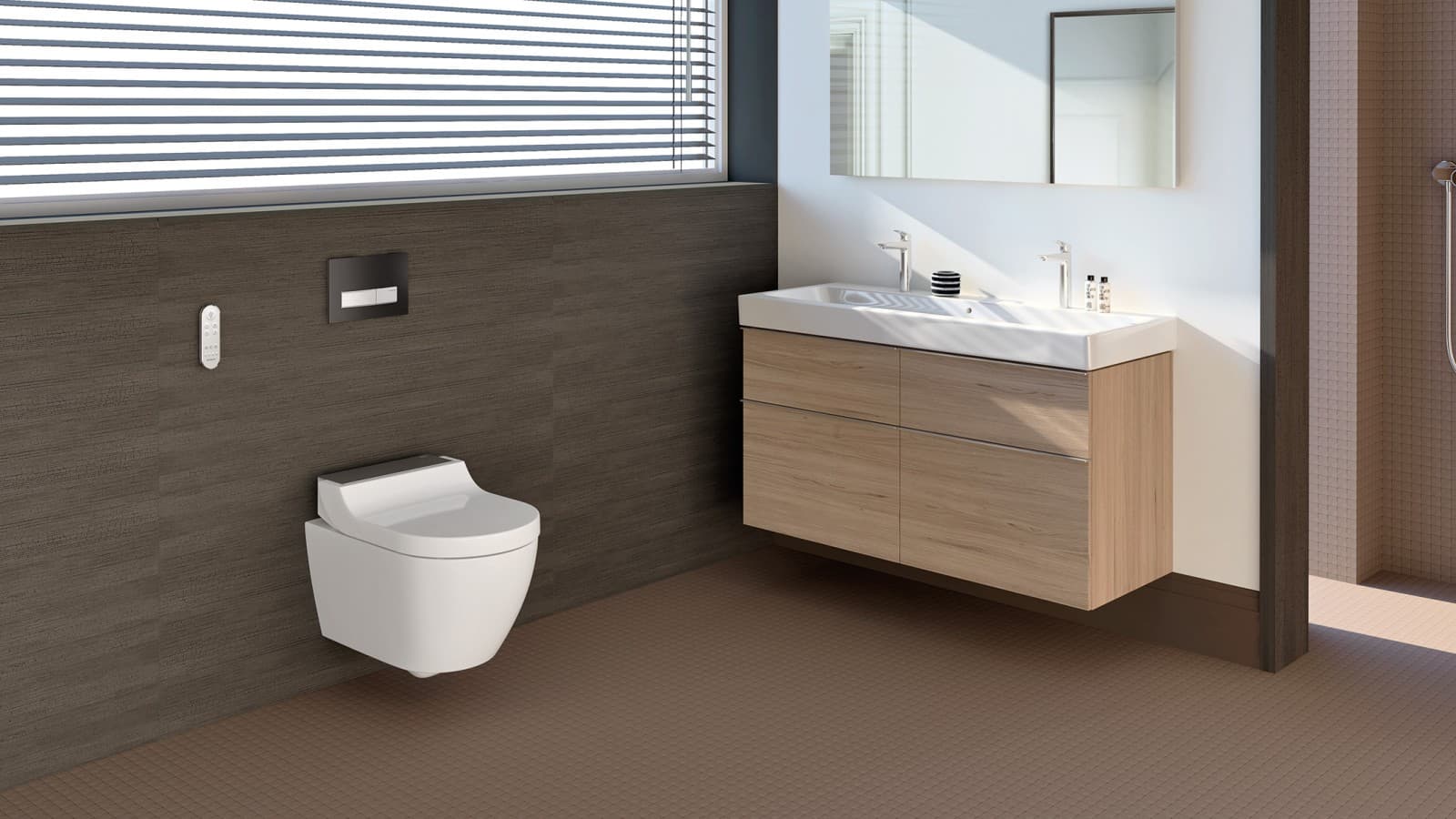 Bagno con vaso bidet Geberit AquaClean Tuma Bagno con vaso bidet Geberit AquaClean Tuma