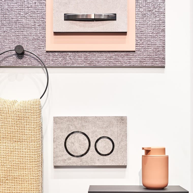 La scelta di materiali differenti crea un bagno più intimo La scelta di materiali differenti crea un bagno più intimo