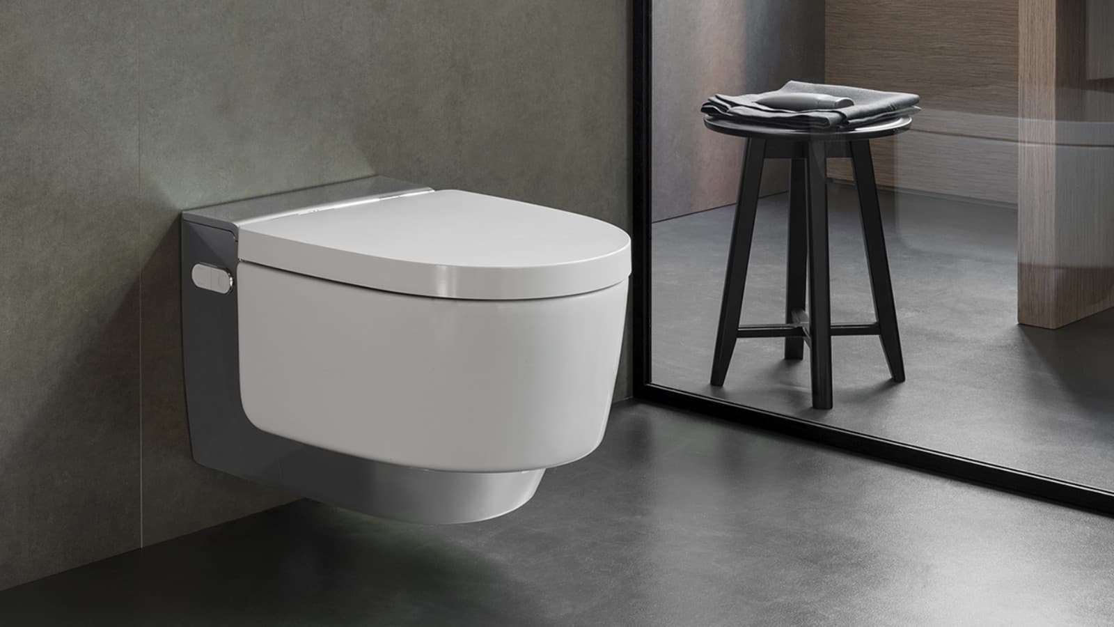Vaso bidet Geberit AquaClean Mera: massimi requisiti di comfort (© Geberit) Vaso bidet Geberit AquaClean Mera: massimi requisiti di comfort (© Geberit)