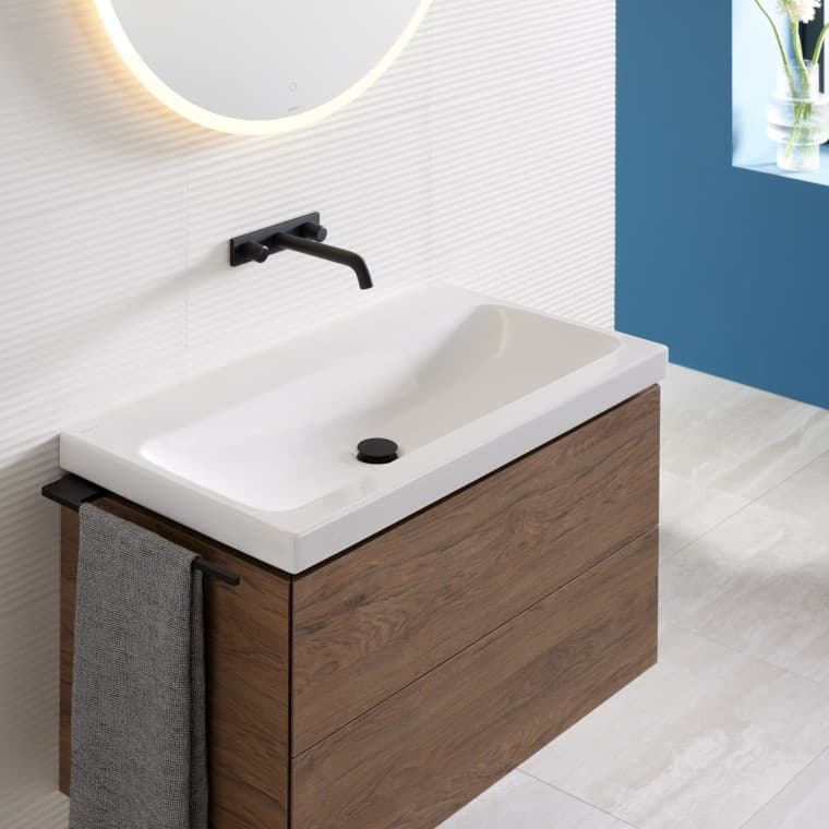 Lavabo Geberit iCon con mobile sottolavabo Geberit ONE Lavabo Geberit iCon con mobile sottolavabo Geberit ONE